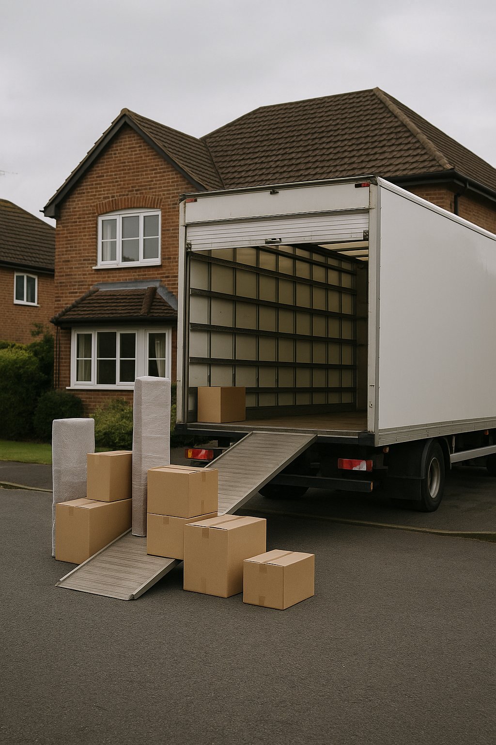 A removal lorry packed and ready for an international move, the practical reality of shipping a household across Europe