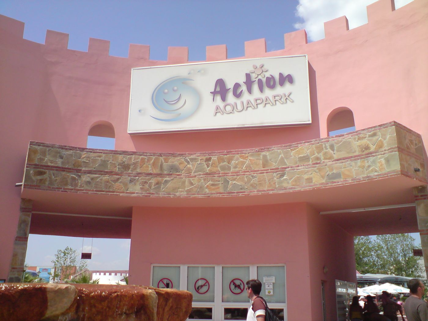 Slides and pools at Action Aquapark in Sunny Beach