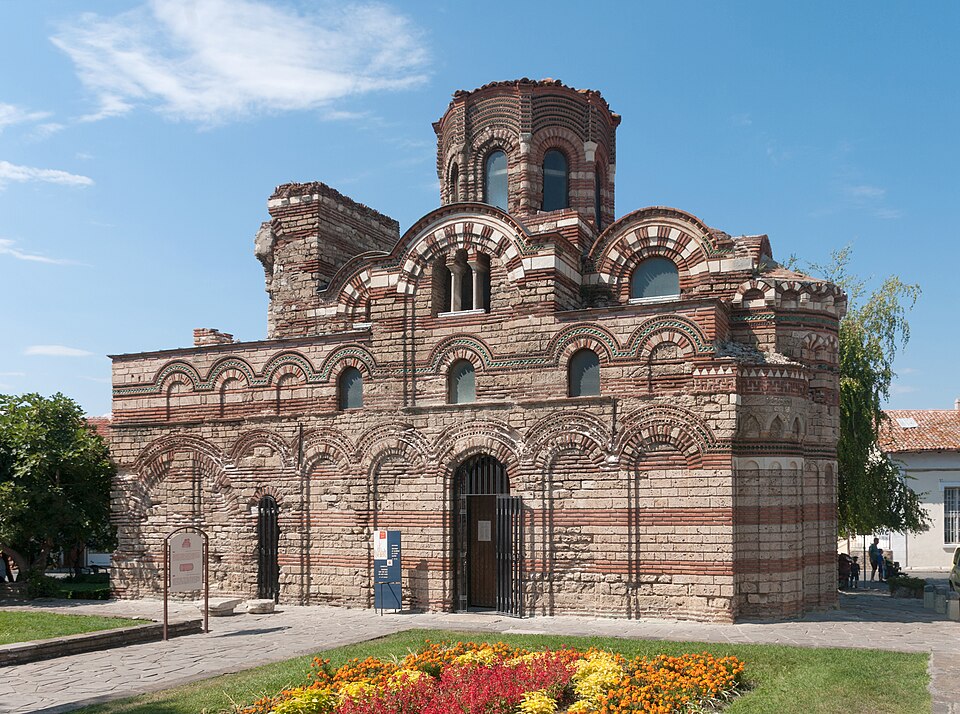 Church of Christ Pantocrator in Nessebar's old town, Byzantine medieval architecture